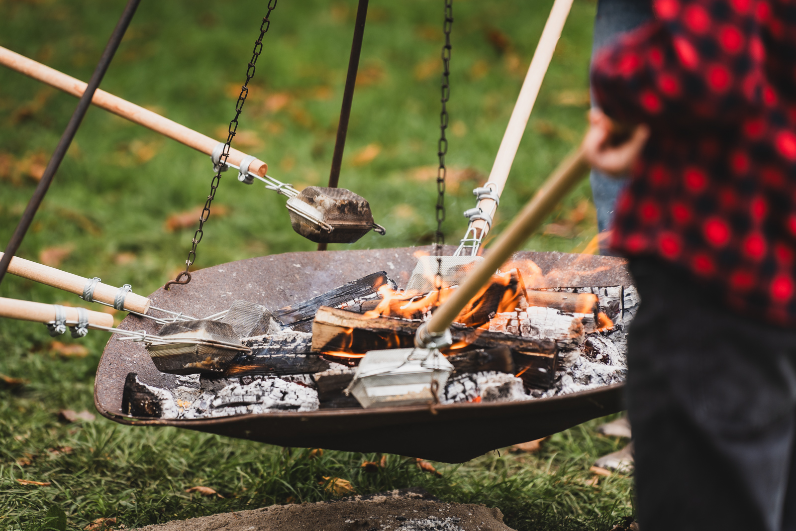Wat lekkers roosteren in het vuur
